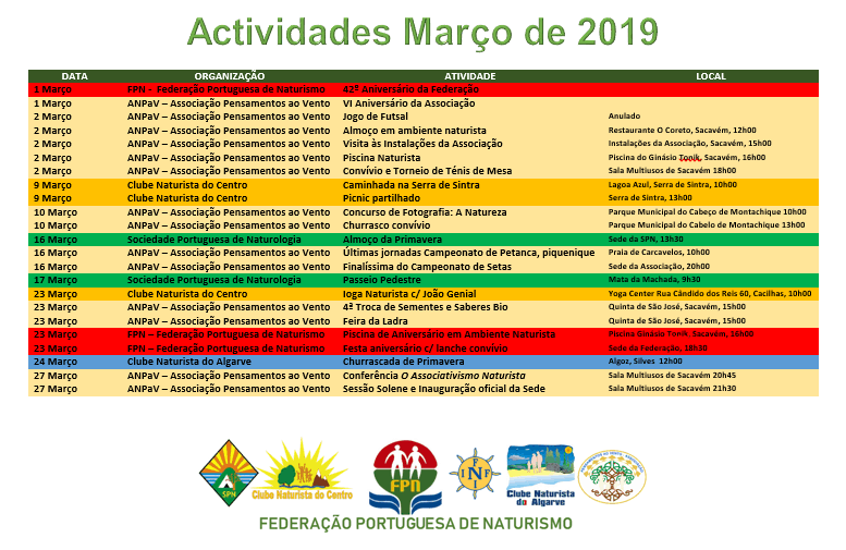 Calendário FPN